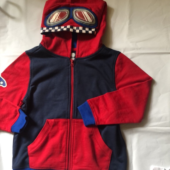 Outfit racecar toddler boys 3 piece size 5T Wonder Nation height 42-44.5" red - Picture 8 of 9